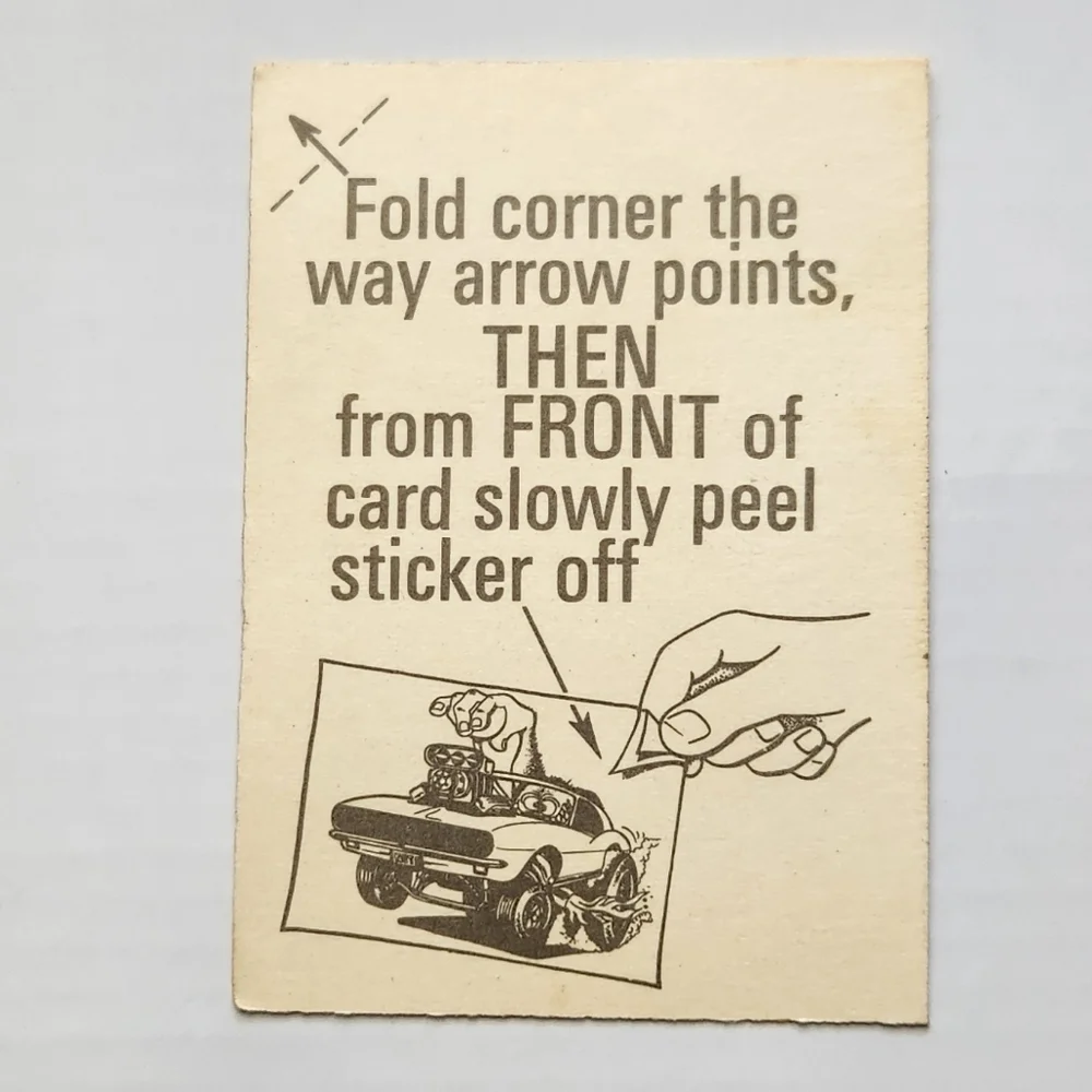 🛼 Vintage 1970 Donruss Oddest Odd Rods - 